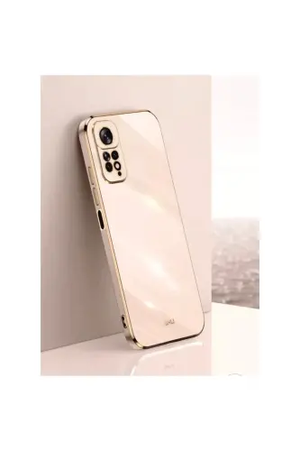 Redmi Note 11 Pro & 12 Pro 4g G‘ilofi Yaltiroq Qirrali Oltin Ishlangan Kamera Himoyali Qopqoq-Rose Gold - 9