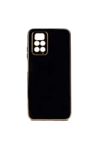 Redmi Note 11 Pro & 12 Pro 4g G‘ilofi Yaltiroq Qirrali Oltin Naqshli Kamera Himoyali G‘ilof-Qora - 12
