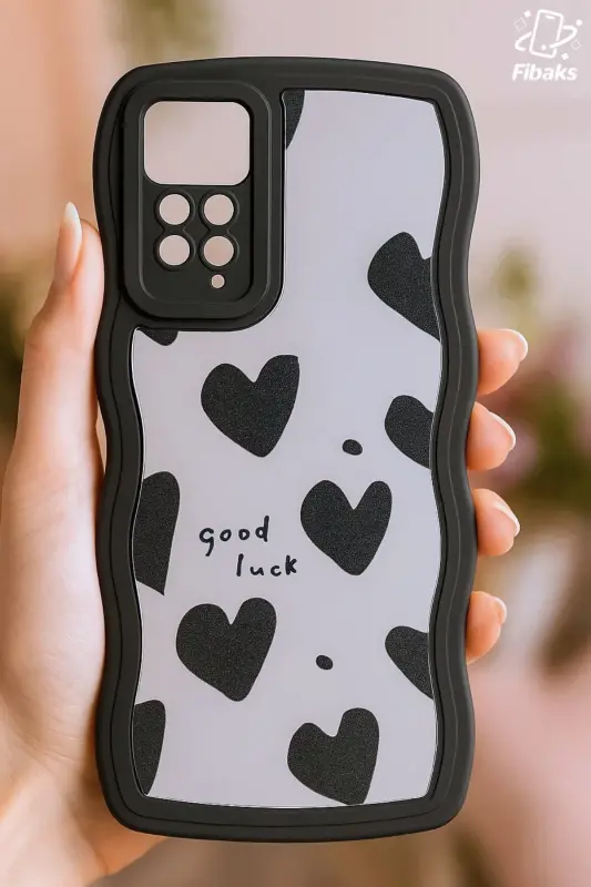 Redmi Note 11 Pro/12 Pro 4G Kılıf Aynalı Kalp Desenli Yumuşak-Kalp Ayna - 3