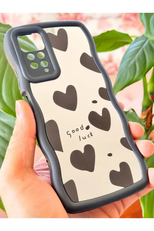 Redmi Note 11 Pro/12 Pro 4G Kılıf Aynalı Kalp Desenli Yumuşak-Kalp Ayna - 7