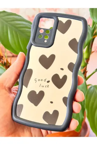 Redmi Note 11 Pro/12 Pro 4G Kılıf Aynalı Kalp Desenli Yumuşak - Kalp Ayna - 5