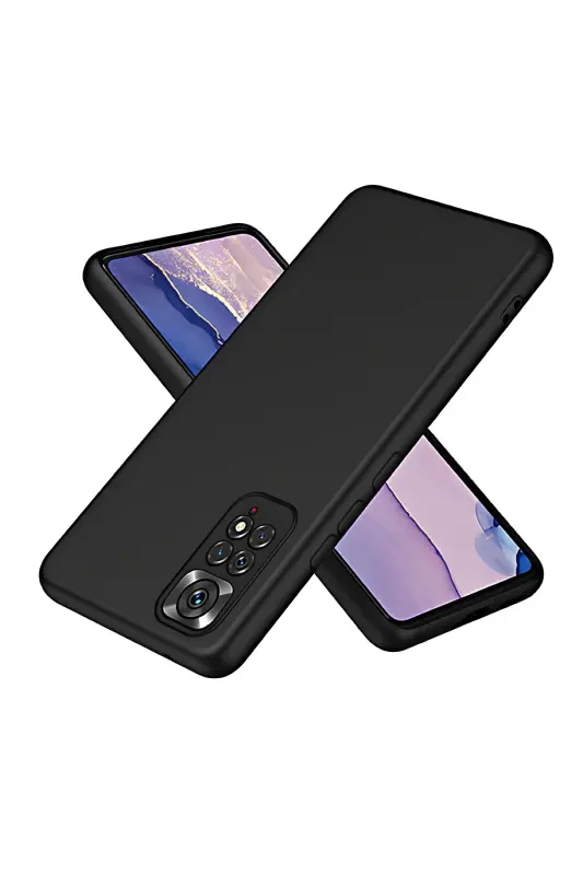 Redmi Note 11 Pro/12 Pro 4G Kılıf Kamera Çıkıntılı Içi Kadife Lansman Yumuşak Silikon Kapak Siyah - 3D Soft Siyah - 2
