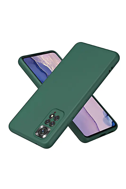 Redmi Note 11 Pro/12 Pro 4G Kılıf Kamera Çıkıntılı Içi Kadife Lansman Yumuşak Silikon Kapak Yeşil - 3D Soft Yeşil - 3