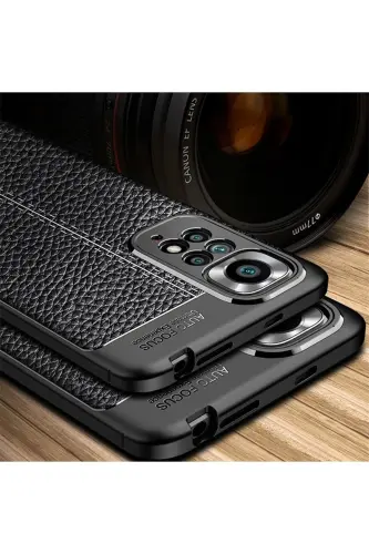 Redmi Note 11 Pro/12 Pro 4G Kılıf Kamera Korumalı Deri Görünümlü Dikiş Desenli Kılıf - Rug - 2