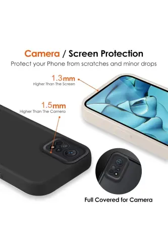 Redmi Note 11 Pro/12 Pro 4G Kılıf Kamera Korumalı Yumuşak Dokulu Darbe Emici Bordo Silikon Kapak - Tombik Bordo - 3