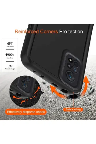 Redmi Note 11 Pro/12 Pro 4G Kılıf Kamera Korumalı Yumuşak Dokulu Darbe Emici Bordo Silikon Kapak-Tombik Bordo - 4