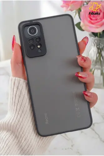 Redmi Note 11 Pro/12 Pro 4G Kılıf Mat Parmak Izi Yapmaz Kamera Korumalı Kapak-Spark 