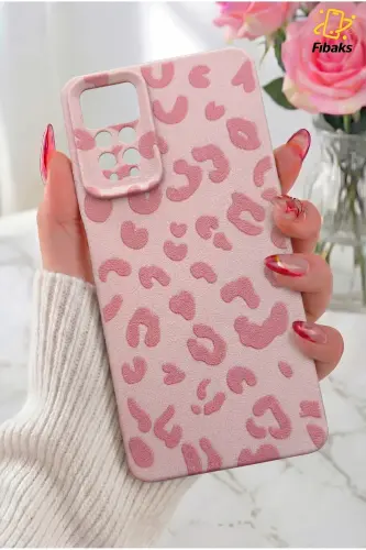 Redmi Note 11 Pro/Note 12 Pro 4G Kılıf Pembe Leopar Şık Tasarımlı Premium İnce Soft Silikon - Leopar Pembe 