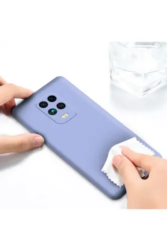 Redmi Note 9 Pro/9S Kılıf 3d Kamera Korumalı Içi Kadife Lansman Yumuşak Silikon Lila-3D Soft Lila - 3