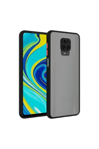 Redmi Note 9 Pro/9S Kılıf Kamera Korumalı Mat Renkli Buzlu Hux Silikon-Spark 