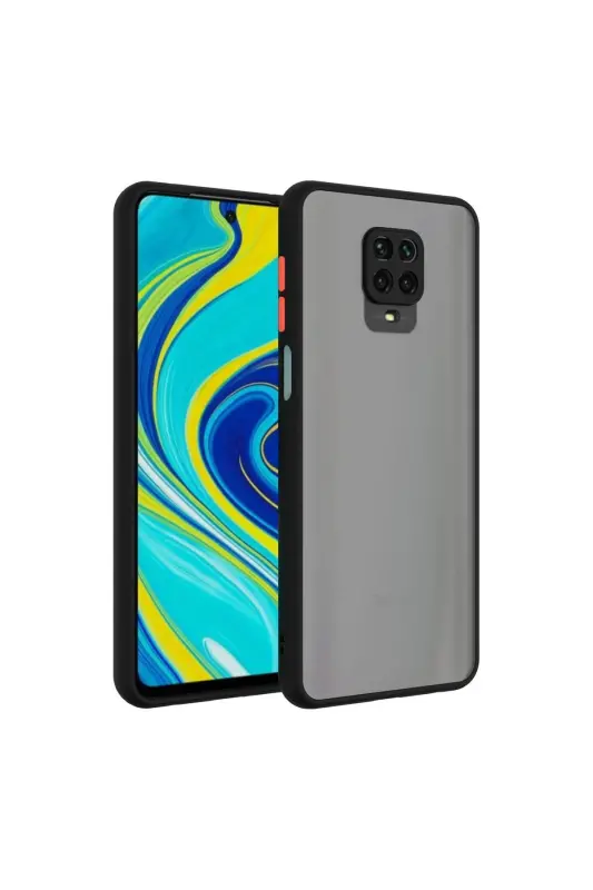 Redmi Note 9 Pro/9S Kılıf Kamera Korumalı Mat Renkli Buzlu Hux Silikon-Spark - 1
