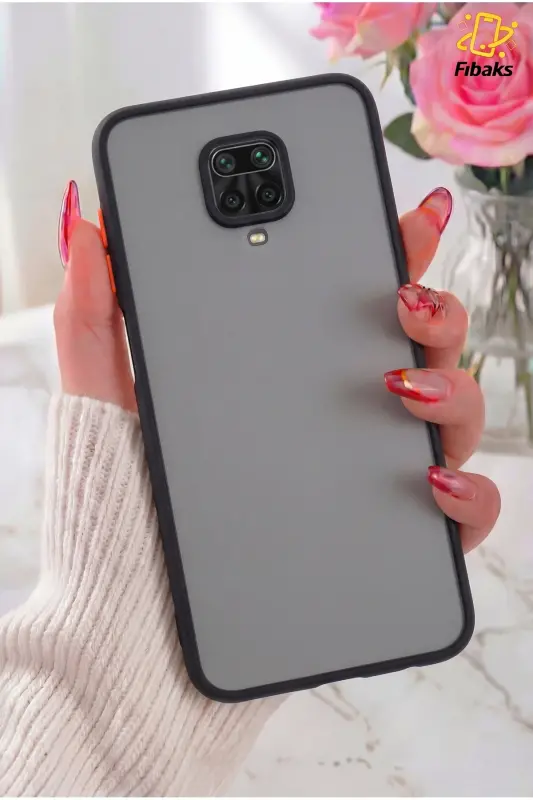 Redmi Note 9 Pro/9S Kılıf Kamera Korumalı Mat Renkli Buzlu Hux Silikon - Spark - 3