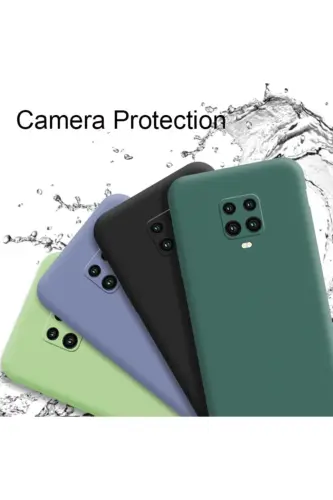 Redmi Note 9 Pro/9S Kılıf Lansman Kamera Korumalı Içi Kadife Yumuşak Dokulu Silikon - 3D Soft Siyah - 6