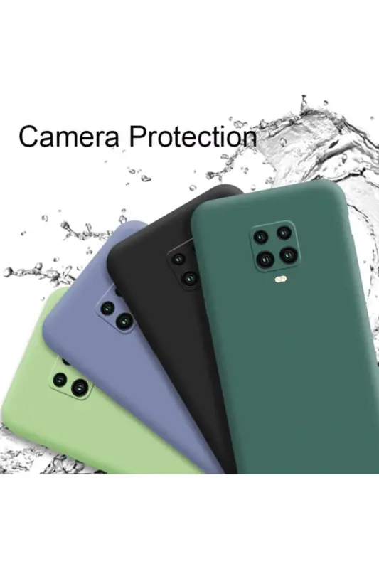 Redmi Note 9 Pro/9S Kılıf Lansman Kamera Korumalı Içi Kadife Yumuşak Dokulu Silikon - 3D Soft Siyah - 6