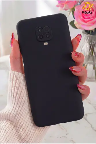 Redmi Note 9 Pro/9S Kılıf Lansman Kamera Korumalı Içi Kadife Yumuşak Dokulu Silikon - 3D Soft Siyah - 9