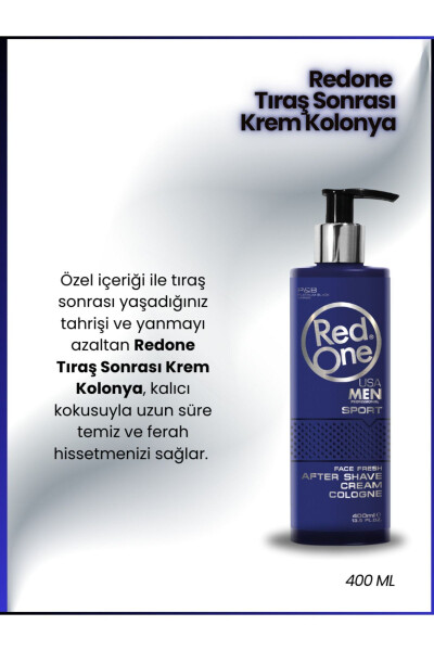 Redone Cream Cologne Sport 400 Ml 2 Pieces - 8