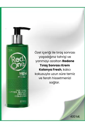 Redone Krem Kolonya Fresh Tıraş Sonrası Balsam Rahatlatır Ve Ferahlatır 400 ml - 8