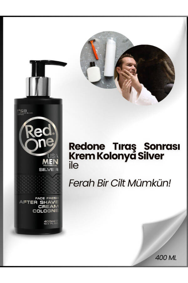 Redone Krem Kolonyasi Silver Tahrişga Qarshi 400 ml - 1