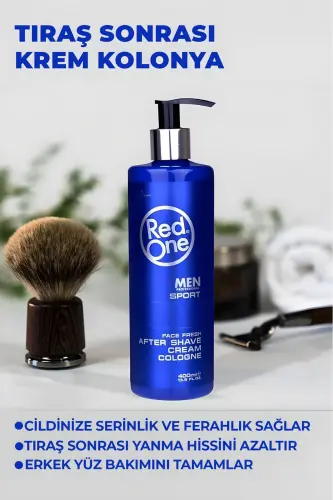 Redone Krem Kolonya Sport Tıraş Sonrası Balsam Rahatlatır Ve Ferahlatır 400 ml 8697926007606 - 5