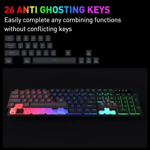Redragon K521-E Gaming Keyboard with Knob, RGB 104 Keys Wired Keyboard | Mechanical Feeling Keyboard, 12 Multimedia Keys, Anti-Ghosting, Programmable Software, Compatible with PC, PS4/5, Xbox - 6