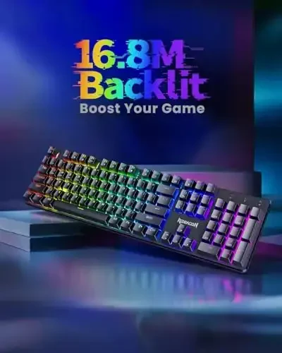 Redragon K671KS Simsiz Mexanik Oʻyin Klaviatura, Tri Mode BT/2.4G/USB-C Hot Swappable Maxsus Klaviatura, RGB Orqa Yorugʻlik Kompyuter Oʻyin Klaviaturalari, PBT Kalpaklar, PC/Planshet/MAC uchun Dasturlanadigan - 4