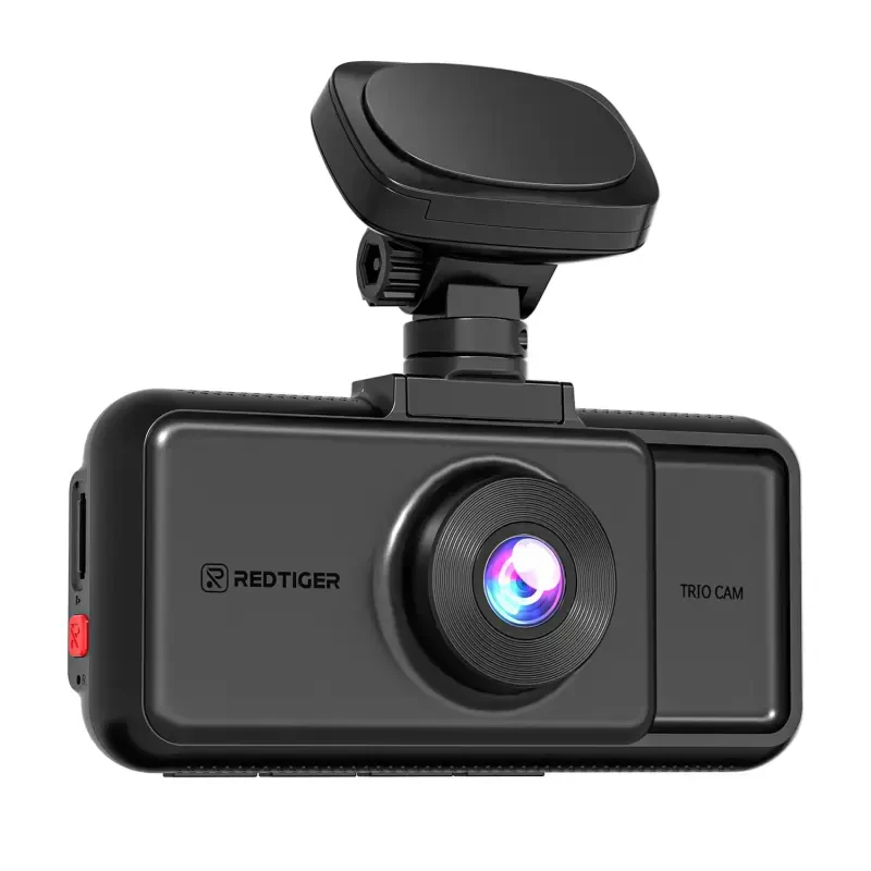 REDTIGER A6 3 Kanallik Dash Cam, 2,5K+1080P+1080P, WiFi va GPSli Uch Kanallik Dash Cam, 64GB Karta ega Uch Kanallik Dash Kamera, Siklli Yozuv, Tun Ko'rish, Qora - 11