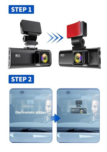 REDTIGER Adhesive Mount F7N Dash Cam with GPS Module - 4