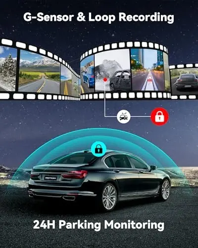 REDTIGER Dashcams 4K Car Camera Front UHD 2160P with Wi-Fi GPS 3.16