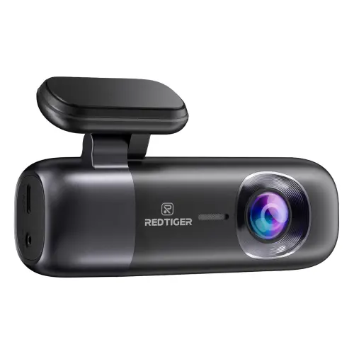 REDTIGER Dash Cam, 4K Front va 1080P Rear Car Dashcam with WiFi & GPS, App Control, Night Vision, USB C Port, Free 32GB Card - 1