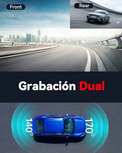 REDTIGER F7N 4K Dash Cam Front and Rear,Built-in WiFi GPS 4K+1080P Dual Dash Camera for Cars,3.18 inch Display Dashcam,170° Wide Angle Dashboard Camera - 3