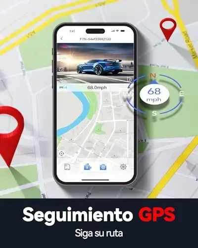 REDTIGER F7N 4K Двойная камера заднего вида с картой 64 ГБ, встроенный Wi-Fi GPS передняя 4K / 2.5K и задняя 1080P двойная камера заднего вида для автомобилей, 3,18-дюймовый экран, 170 ° широкий угол, парковочный монитор, поддержка до 256 ГБ - 5