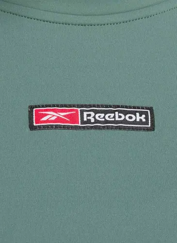 Reebok 100076117 LUX BOLD CROP TEE Yashil Ayollar Futbolkasi - REEBOK (1)