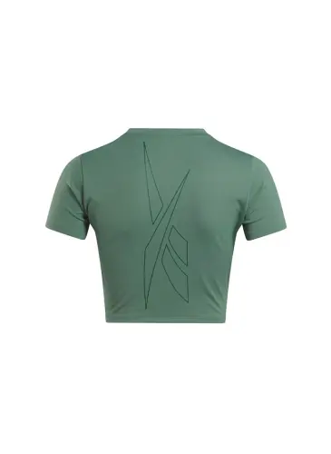 Reebok 100076117 LUX BOLD CROP TEE Yashil Ayollar Futbolkasi - 5