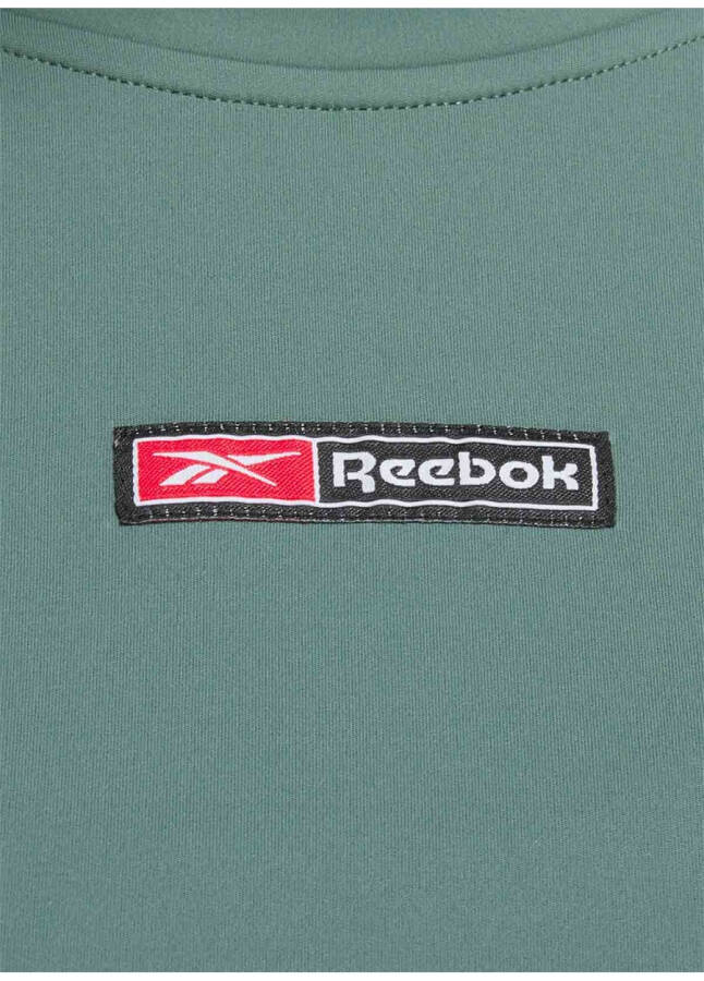 Reebok 100076117 LUX BOLD CROP TEE Зеленая женская футболка - 12