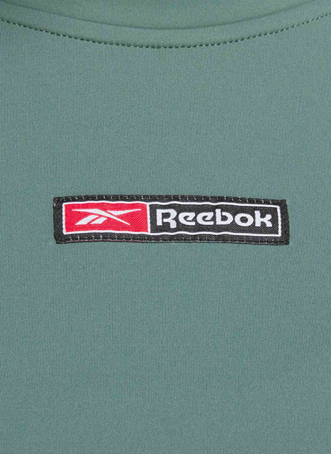 Reebok 100076117 LUX BOLD CROP TEE Зеленая женская футболка - 7