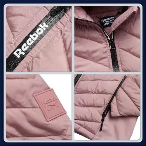 Reebok Ayollar Kurtkasi - Ayollar uchun engil Softshell Kapalakli Kurtkalar Fermuarli Qishki Palto Ustki Kiyim Cho'ntaklar bilan - 3