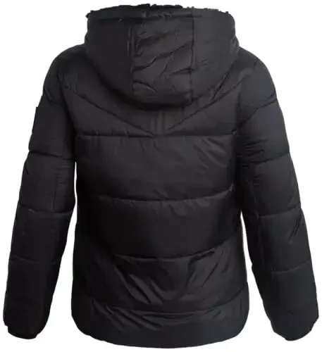 Reebok ayollar qishki kurtkasi - Og'ir vaznli tikilgan puffer parka qishki palto - Ayollar uchun Sherpa astarli issiq chang'i kurtkasi (S-XL) - 6