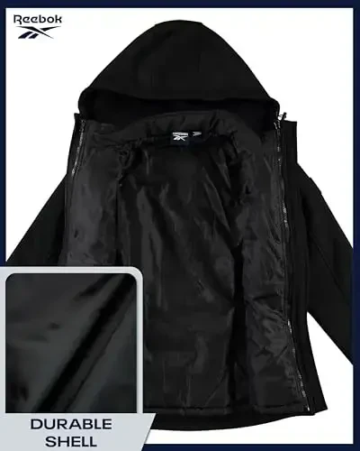 Reebok Ayollar Qishki Palto - Suv o'tkazmaydigan Shamol o'tkazmaydigan Kurtka, Yechib olinadigan Puffer Palto bilan - Ayollar uchun Tizimli Kurtka (S-XL) - 3