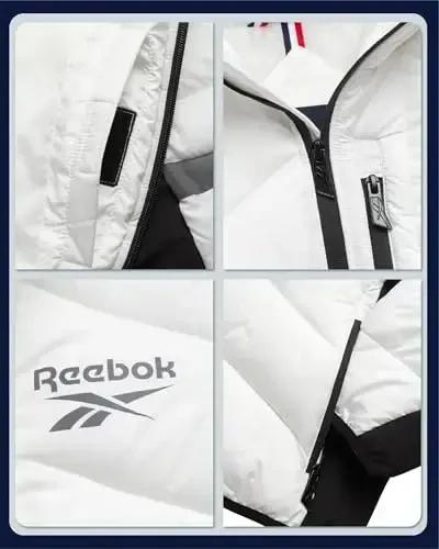 Reebok Boys Puffer Jacket - Heavyweight Quilted Wind & Water Resistant Boys Winter Coat - Insulated Bubble Kids Winter Jacket - 3