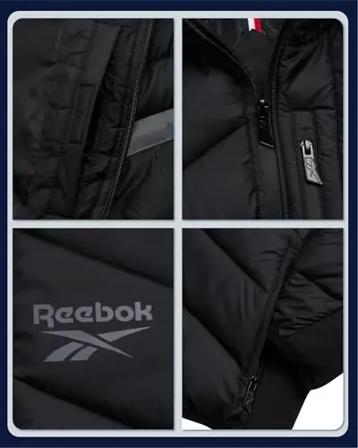 Reebok Boys Puffer Jacket - Og'ir vaznli, shamol va suvga chidamli bolalar qishki kurtkasi - Izolyatsiya qilingan Bubble bolalar qishki kurtkasi - 3