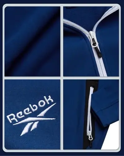 Reebok Boys Softshell Jacket - Polar Fleece Lined Wind & Water Resistant Hooded Winter Coat - Casual Outerwear for Boys - 3