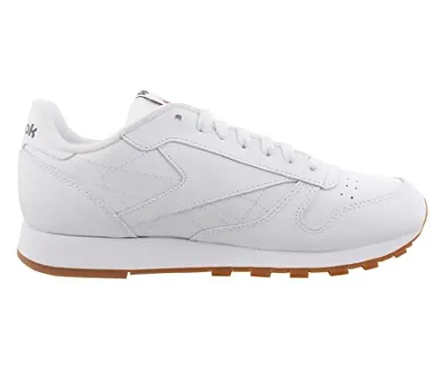 Reebok Classic Leather erkaklar poyafzali, o'lcham: 5.5, rangi: Oq/Saqich - 3