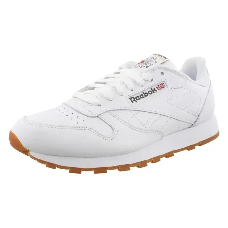 Reebok Classic Leather Mens Shoes Size 5.5, Color: White/Gum - 5