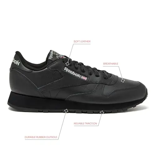 Reebok Classic Leather Sneakers for Men, Casual Tennis Mens Shoes - REEBOK (1)