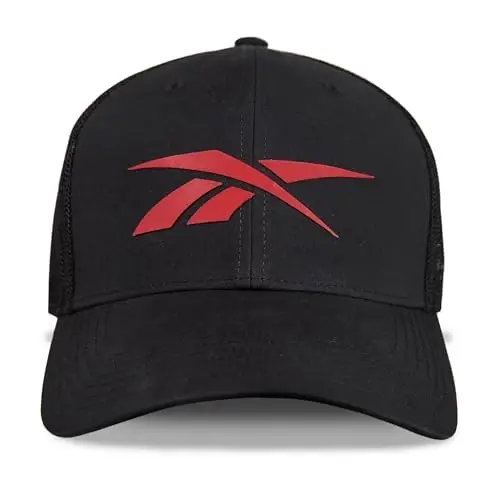 Reebok Elite Hat | Baseball Kepka | O'rnatilgan | Olti panelli dizayn | Stretch Mesh | Atletik | Sport | Ishlash | Nafas oladigan - 14