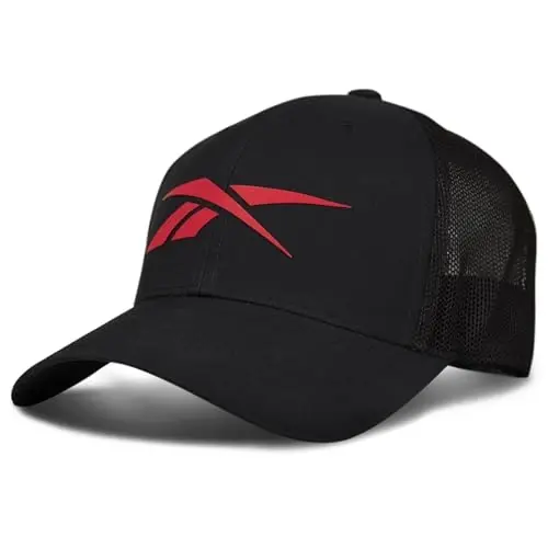 Reebok Elite Hat | Baseball Cap | Fitted | Six Panel Design | Stretch Mesh | Athletic | Sports | Performance | Breathable - 5
