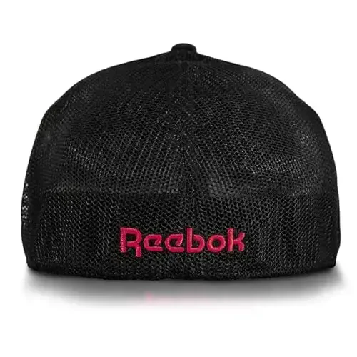 Reebok Elite Hat | Baseball Cap | Fitted | Six Panel Design | Stretch Mesh | Athletic | Sports | Performance | Breathable - 4