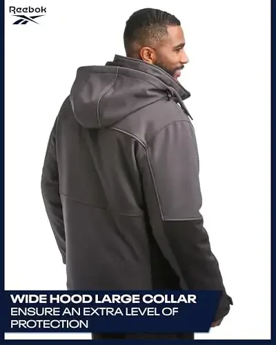 Reebok erkaklar qishki paltosi – Yechib olinadigan puffer paltosi bo'lgan softshell kurtka – Erkaklar uchun chang'i tizimli kurtka (M-XXL) - 7