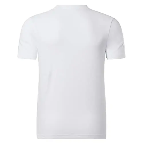 Reebok erkaklar uchun Identity Big Stacked Logo futbolkasi, oq, S - REEBOK (1)