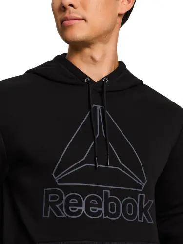 Reebok Erkaklar va Katta Erkaklar uchun Delta Logo Fleece Hoodie Sweatshirt, O'lchamlari S-3XL - 7